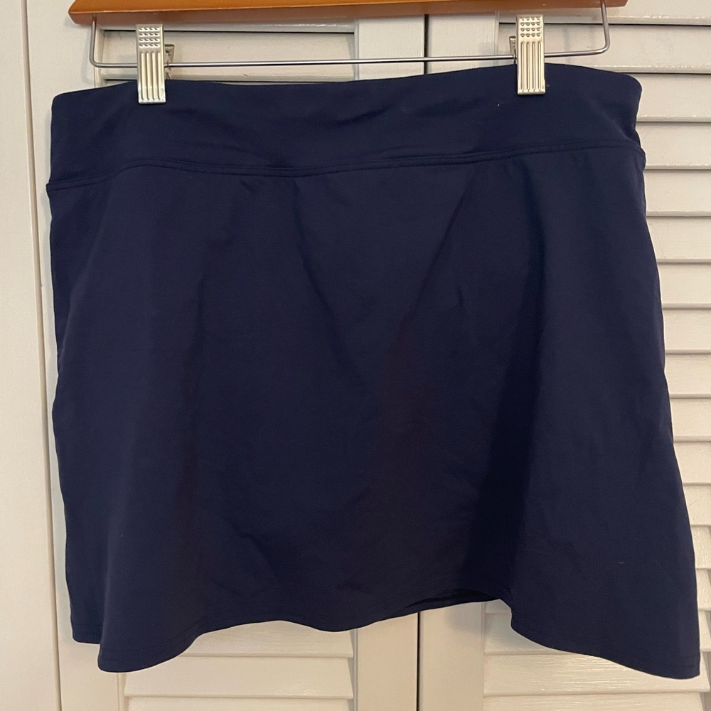 Lands' End Deep Blue Skirt